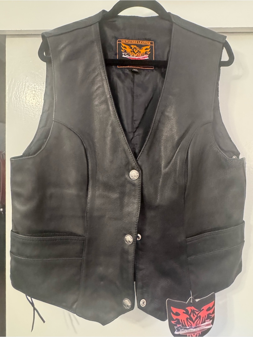 Milwaukee Leather Women's Black Leather Vest